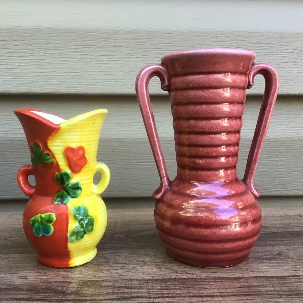 (2) VTG Pre 1960 Ceramic Vases